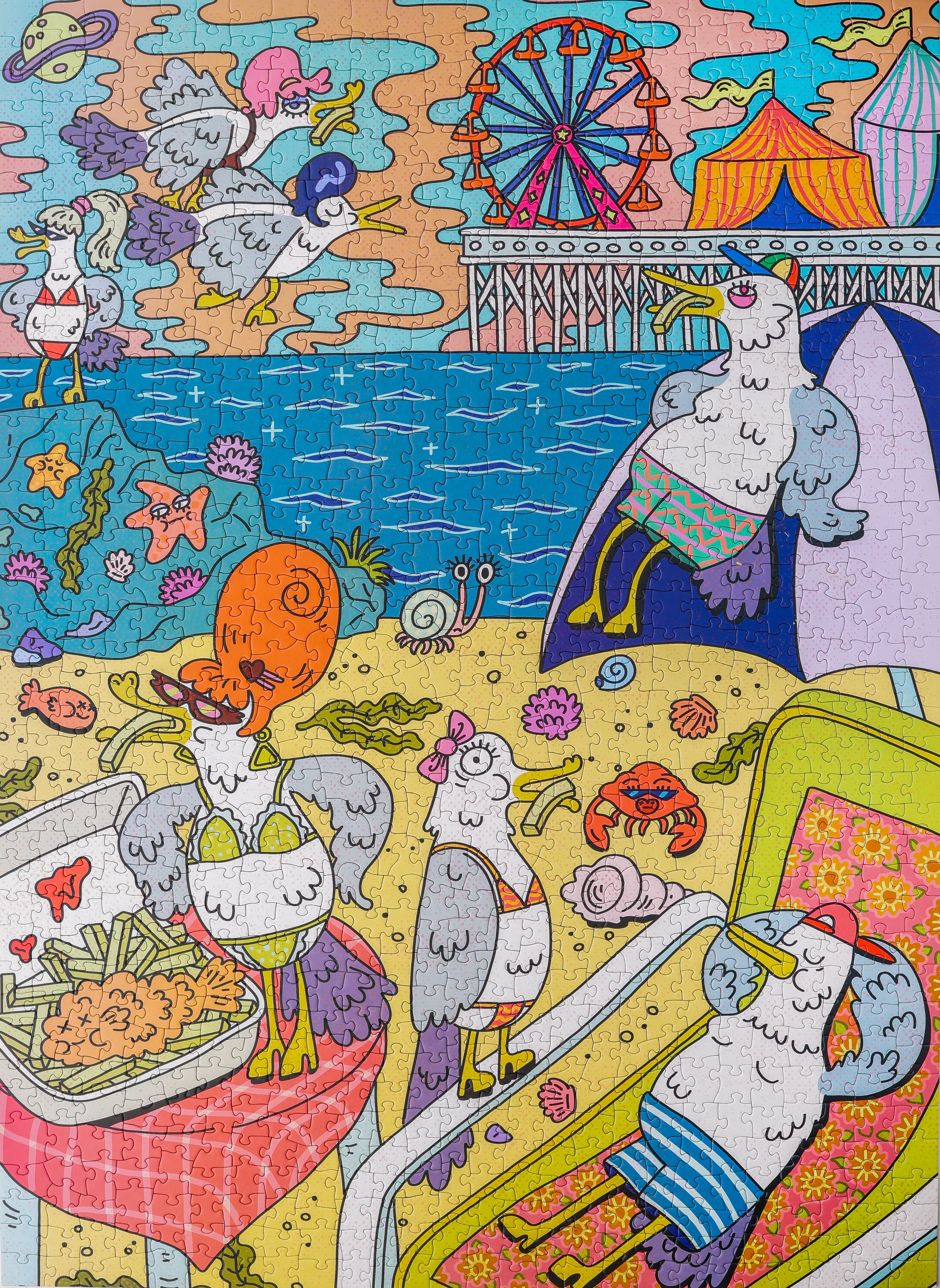 【週末限定SALE】 Birds　Dyynia Gull Trouble | 1000 Piece Puzzle – Birdie Puzzles