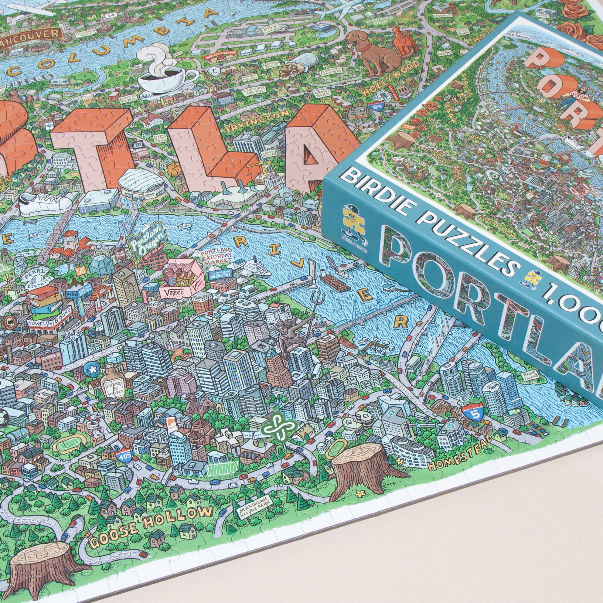 Portland | 1000 Piece Puzzle – Birdie Puzzles